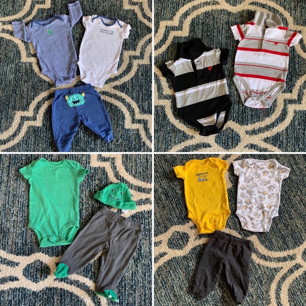 Lot outfits sets Carters wranglers baby boy 3 Mon